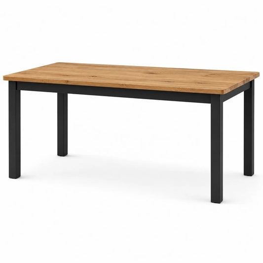 Rechteckiger Esstisch aus MDF und Metall 180x90x75 cm